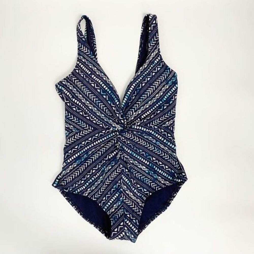 Jantzen Womens Twist Front One Piece Swimsuit Sz NWT